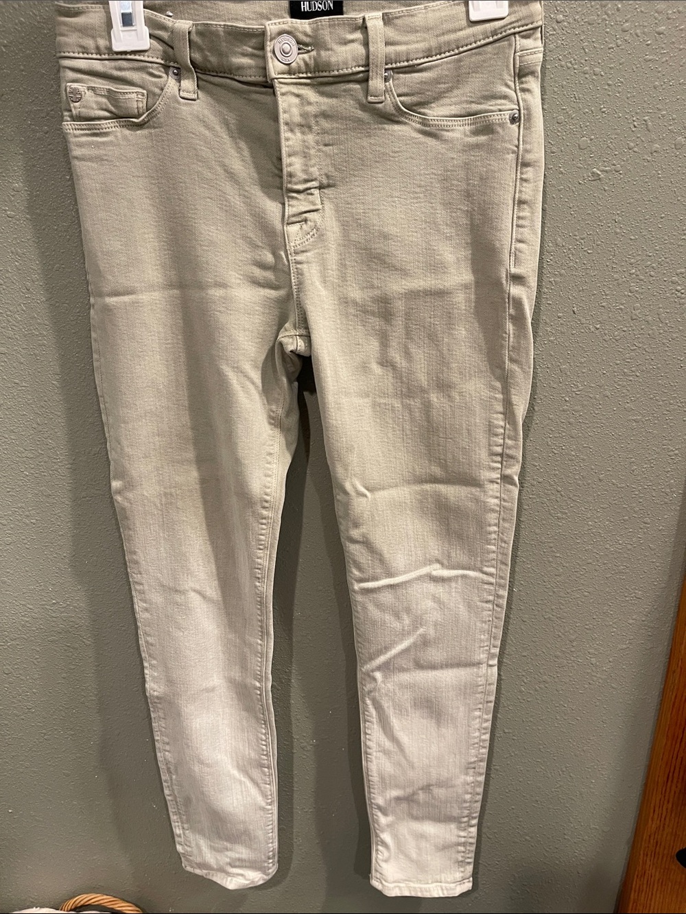 Hudson Jeans Light Beige Skinny Jeans